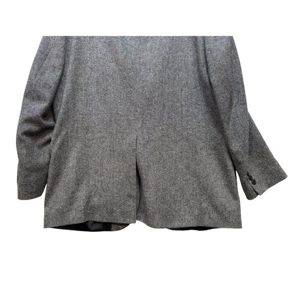 Lands End Mens Blazer Wool Blend Herringbone Pattern 2-Button Classic Fit Size 4 - Picture 10 of 13